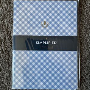 Simplified Blue Gingham Notebook